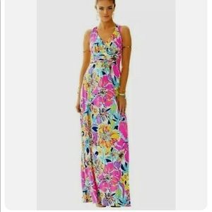 NWT Lilly Pulitzer Amanda Maxi Dress Besame Mucho S